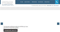 Desktop Screenshot of constructionoliviercloutier.com