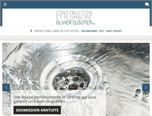 Tablet Screenshot of constructionoliviercloutier.com